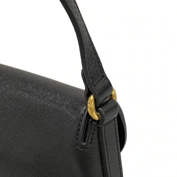 Auth GUCCI GG Marmont Black Leather Shoulder Bag - Picture 9 of 16